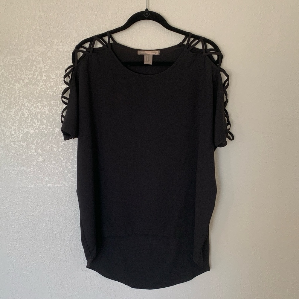Forever 21 Black Tunic Blouse